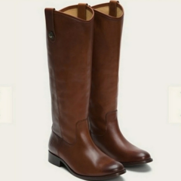 Frye Shoes - Frye Tall Cognac Melissa Riding Boots Size 9